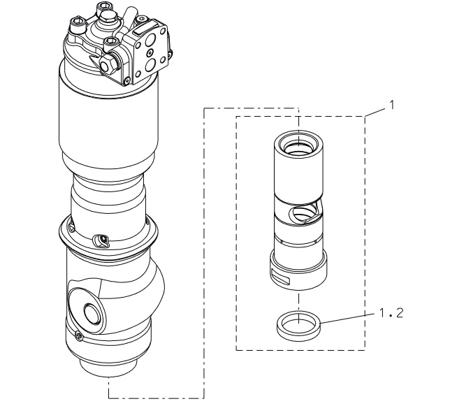 Lower tool bushing (incl. part 1.2)