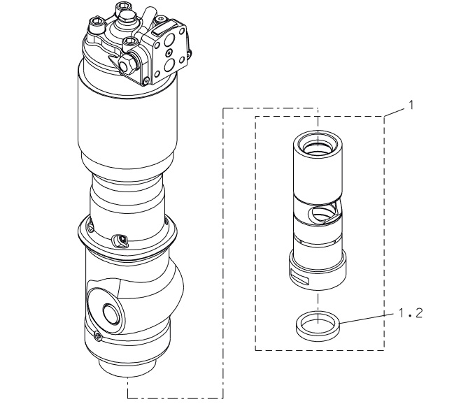 Lower tool bushing (incl. part 1.2)