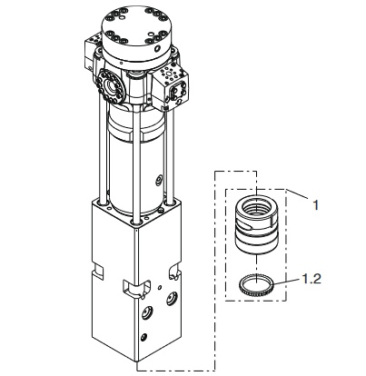 Lower tool bushing (incl. part 1.2)